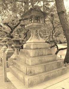 stone lantern, Japan, Kyoto, traditional, temple, shrine, history